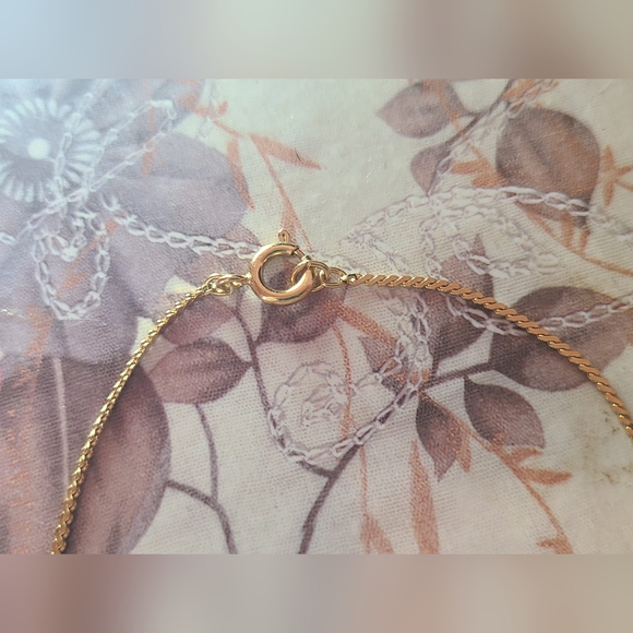 Vtg 90s D'Orlan Pink Flower Gold Plated Bracelet 🌺🌴 - Picture 5 of 5